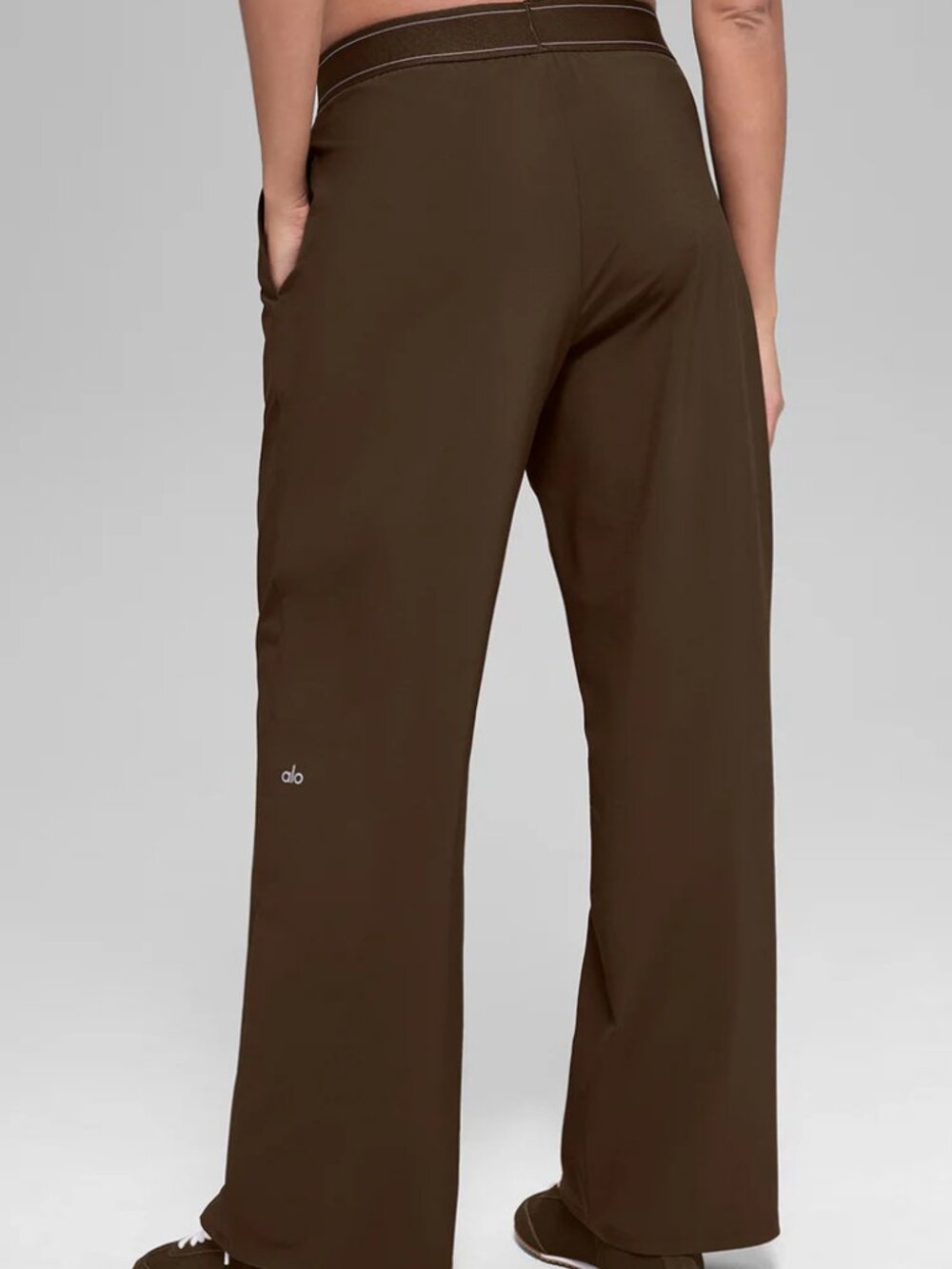 ALO Yoga🧣 Suit Up Trouser Coffee Brown (Regular) Relaxed Fit🥾 - Picture 8 of 8